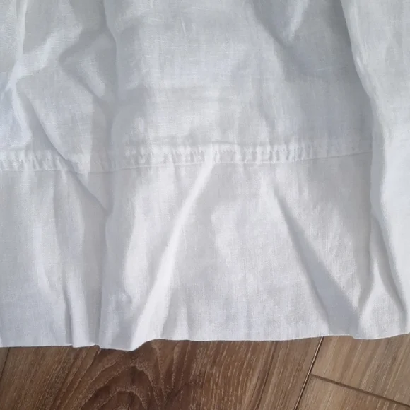 Quince 100% European Linen Sleeveless Swing Dress White XS NWT - Picture 5 of 6